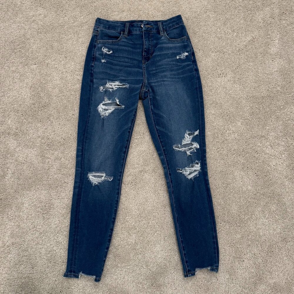 American Eagle Curvy Hi Rise Jegging Crop, size 4